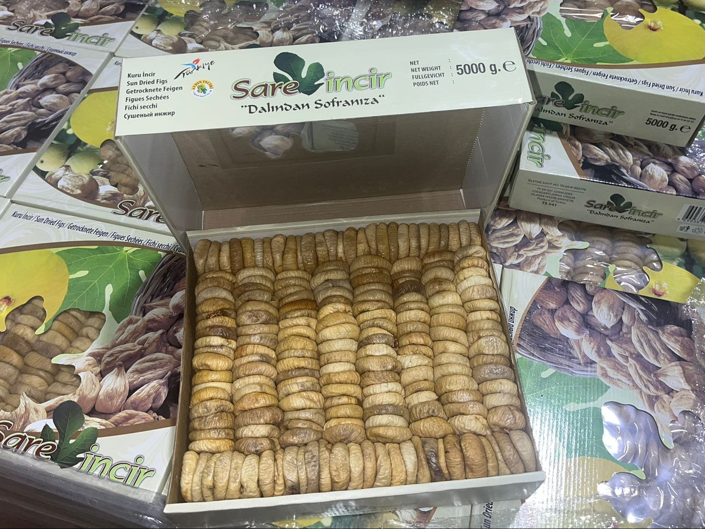 Sari Incir Premium Sun-Dried Figs – 5000g | 100% Natural