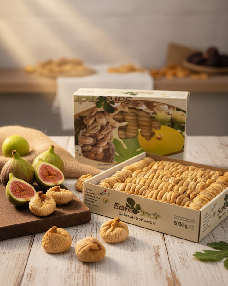 Sari Incir Premium Sun-Dried Figs – 5000g | 100% Natural